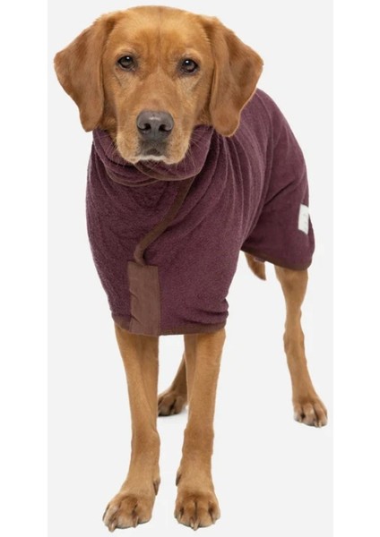 Köpek Bornozu The Country Collection Burgundy fiyatları