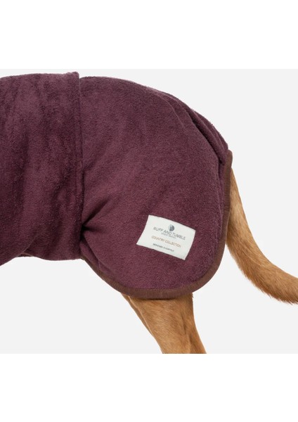 Köpek Bornozu The Country Collection Burgundy fırsatları