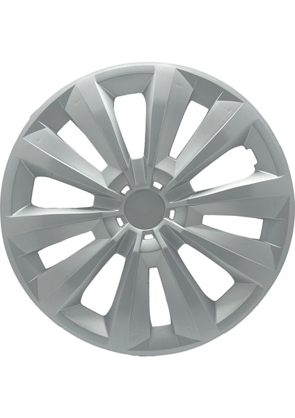 Peugeot 206 207 208 15" Inç Uyumlu 4 Adet 1 Takım Gri Kırılmaz Jant Kapağı
