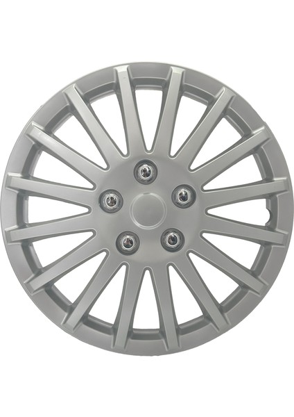 Peugeot 301 306 307 308 15" Inç Uyumlu 4 Adet 1 Takım Gri Kırılmaz Jant Kapağı