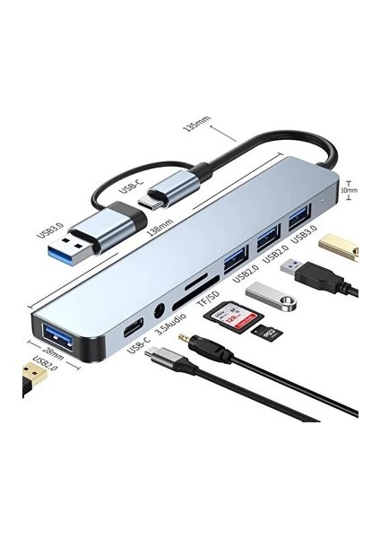 8 In1 Type-C Adaptör
