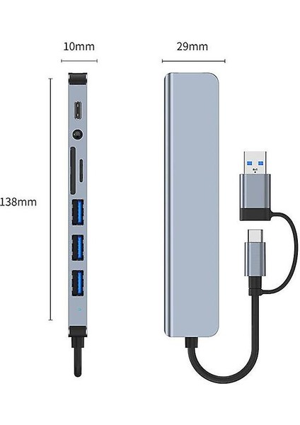 8 In1 Type-C Adaptör