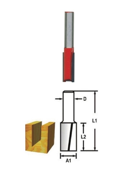 TH14401 6mm Kanal Açma Freze Bıçağı 5’li