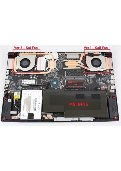 Msı GF75 Thin 9sd Fan V2 (Sol Fan)
