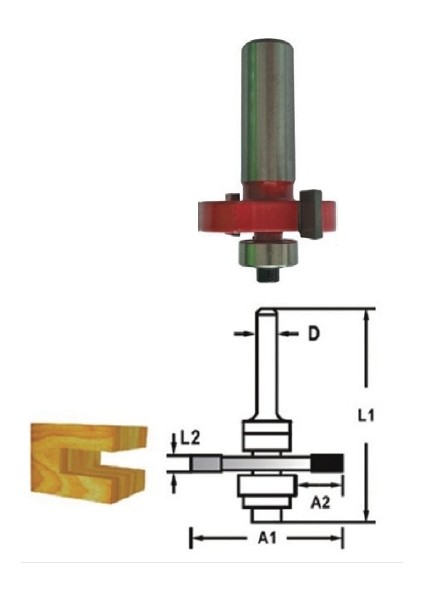 TH14446 3.5mm Lamba Freze Bıçağı 5’li