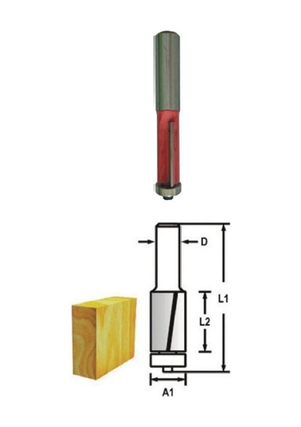 TH14481 1/2*30*12MM Kenar Alma Temizleme Freze Bıçağı 5’li