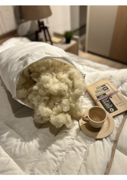 Merinos Kuzu Yünü Yastık 1250 gr
