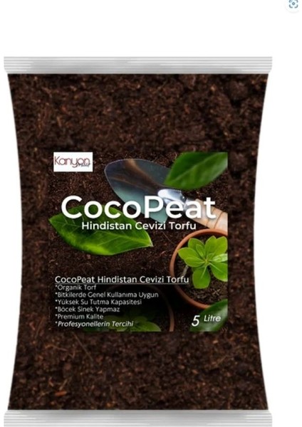 Hindistan Cevizi Torfu %100 Doğal Torf - Cocopeat Hindistan Cevizi Lifi - Doğal Bitki Toprağı