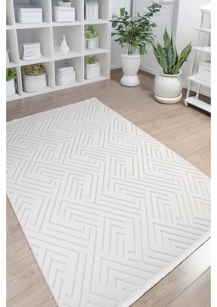 Bohemian Beyaz Sisal Halı Salon Mutfak Koridor Yolluk Tozlanmaz Yumuşak Antibakteriyel Dokuma Makine