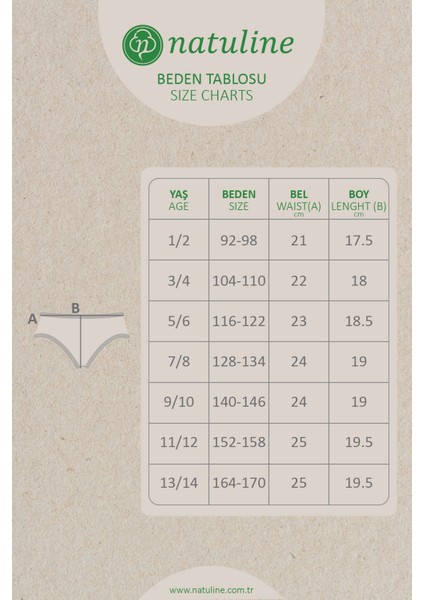 Kız Çocuk Organik Pamuklu Likralı Külot Empirme Love 3'lü Paket