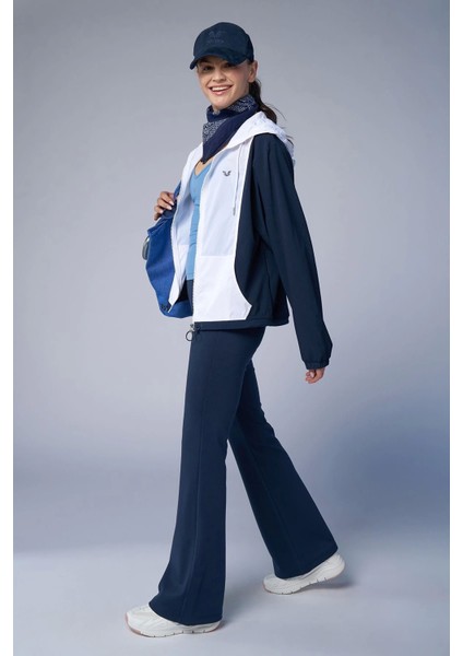 Kadın Lacivert Dokuma Kapüşonlu Spor Ceket 4172 fiyatları