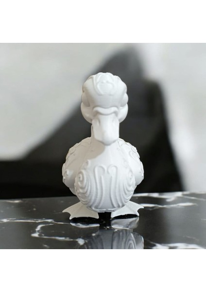 Ördek Biblo Heykel Masa Üstü Süs Eşyası Ev Süs Eşyası Dekoratif Heykel 10X10X6.5 cm