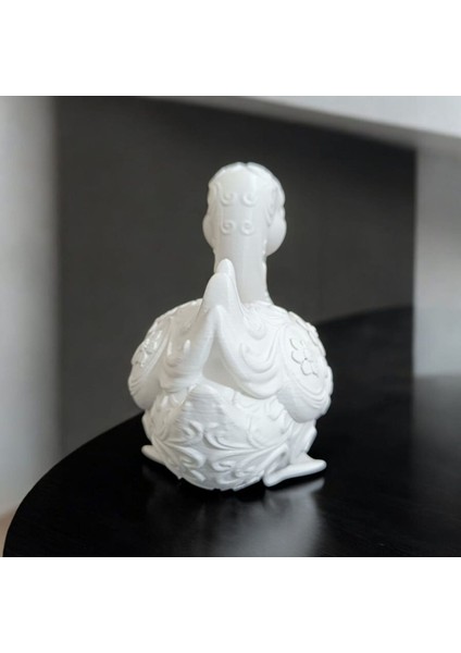 Ördek Biblo Heykel Masa Üstü Süs Eşyası Ev Süs Eşyası Dekoratif Heykel 10X10X6.5 cm