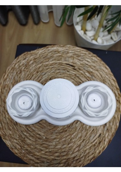 :dekoratif Melek Desenli Biblo ve Lotus Mumluk Seti. fiyatları