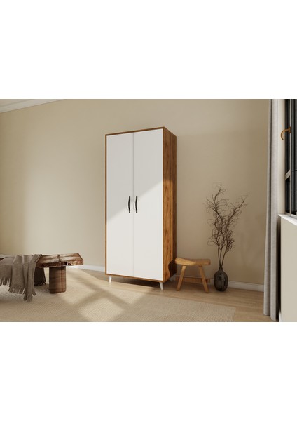 Aspendos 2 Kapaklı Gardırop /Amalfi- Beyaz Renk fiyatları