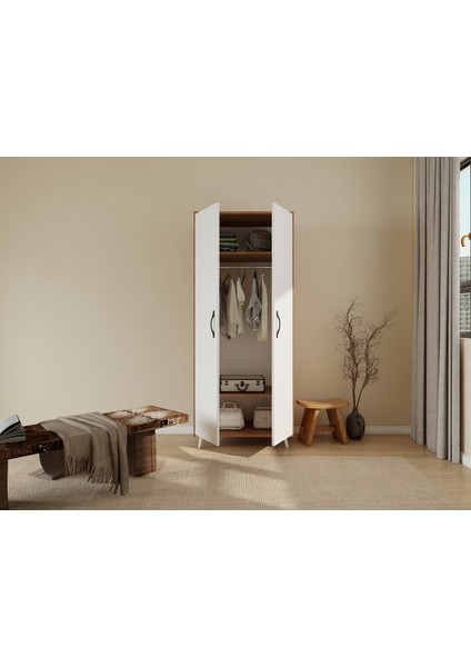 Aspendos 2 Kapaklı Gardırop /Amalfi- Beyaz Renk modelleri