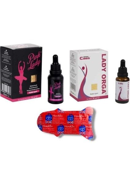 Pink Lady Kadın Damla 30 ml & Lady Orga Kadın Damla 30 ml - Erkeklere Özel Hediye
