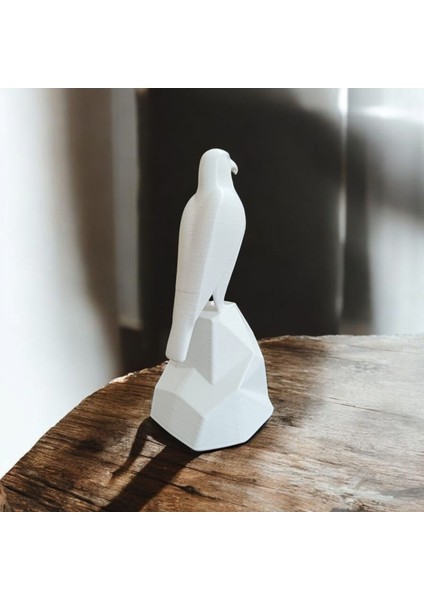 Şahin Biblo Heykel 3D Baskı Masa Üstü Dekor Dekoratif Ev Aksesuarı 15x7x6.5 cm