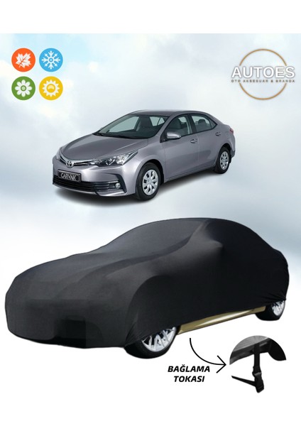 Toyota Corolla Sedan 2017 Model Araba Brandası,oto Branda Alttan Bağlantı Tokalı Siyah