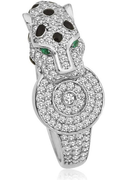 ​gümüş Kaplan Figürlü Bayan Yüzük fiyatları