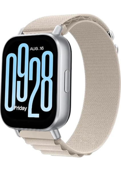 Redmi Watch 5 Active / Redmi 5 Lite Uyumlu Alpine Tasarım Ayarlanabilir Metal Toka Kumaş Kordon