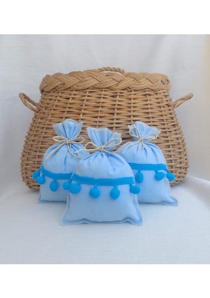 Mavi Ponponlu 9X14 cm Çok Amaçlı Sünnet, Cinsiyet, Yaş Partisi,diş Partisi Kesesi 10 Adet - 1 Hobizer Mavi Ponponlu 9X14 cm Çok Amaçlı Sünnet, Cinsiyet, Yaş Partisi,diş Partisi Kesesi 10 Adet
