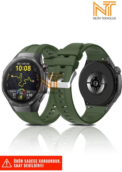 Huawei Watch 5 46MM Uyumlu Lansman Silikon Kordon