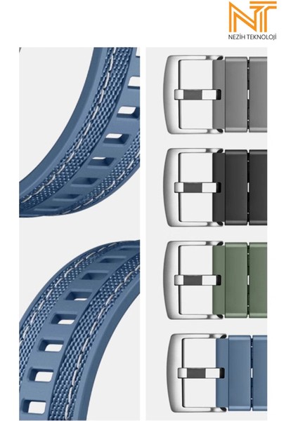 Samsung Galaxy Watch 46MM / Galaxy Watch 3 45MM / Gear S3 Uyumlu Kompozit Lansman Silikon Kordon indirimleri