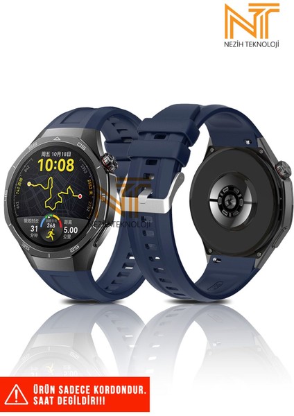 Huawei Watch 5 46MM Uyumlu Lansman Silikon Kordon
