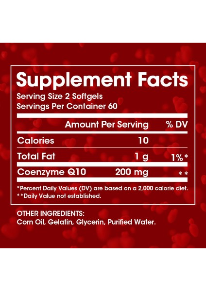 COQ10 300MG Coenzyme Q10 Supplements 120 Softgels Antioxidant Heart Health & Energy Support fiyatları