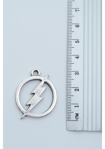 Üçlü Şimşek Flash Gümüş Kaplama Unisex Düz Zincir Kolye Seti Kod 11593