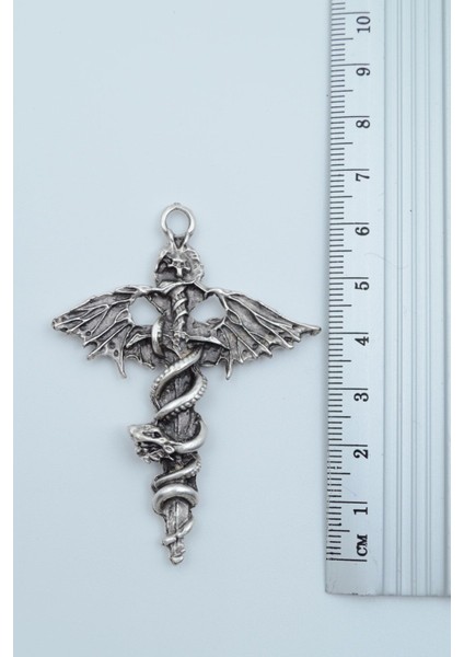 3'lü Kılıç, Yarasa, Yılan ve Viking Balta Kolye Seti, Silver, KOD:1215 fiyatları