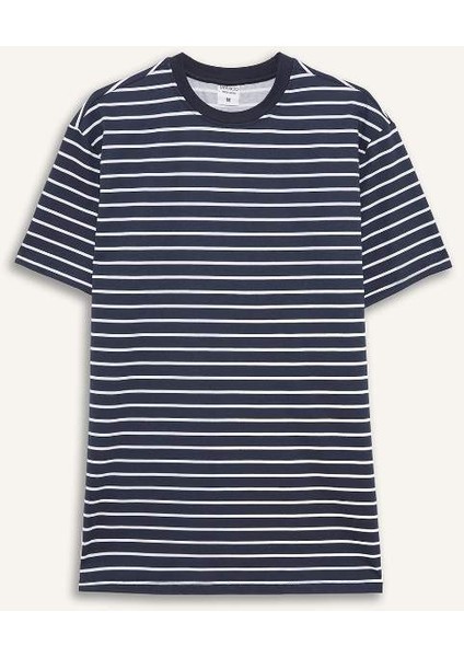 Yeni Sezon Pijama Takımı Regular Fit Çizgili Kısa Kollu Üst Uzun Alt