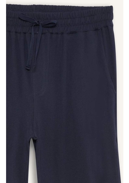 Yeni Sezon Pijama Takımı Regular Fit Çizgili Kısa Kollu Üst Uzun Alt