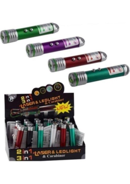 Renkli 2'li Lazer Kedi Oyuncağı, Pil Hediye, Eğlenceli ve Renkli Kedilere Uygun