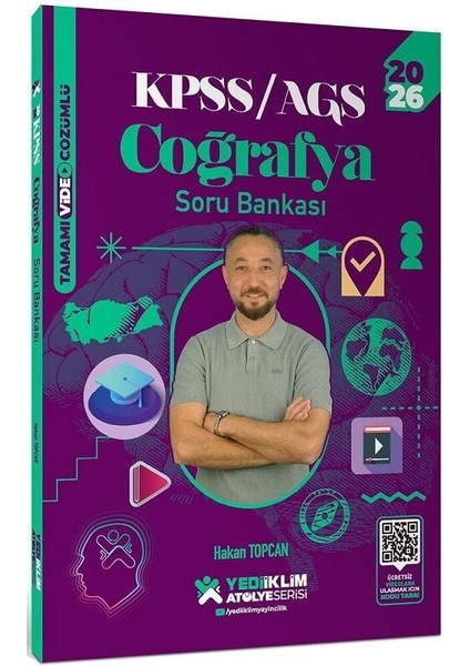 Yediiklim 2026 Kpss Coğrafya Atölye Soru Bankası Çözümlü - Hakan Topcan Yediiklim Yayınları