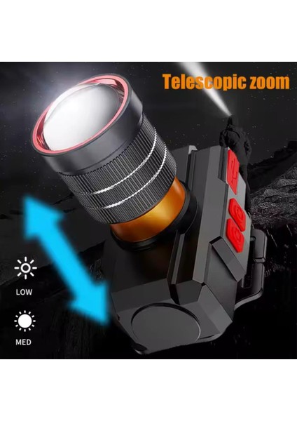 Şarj Edilebilir Kafa Lambası - Wison - 1500 Lümen - 15 Watt