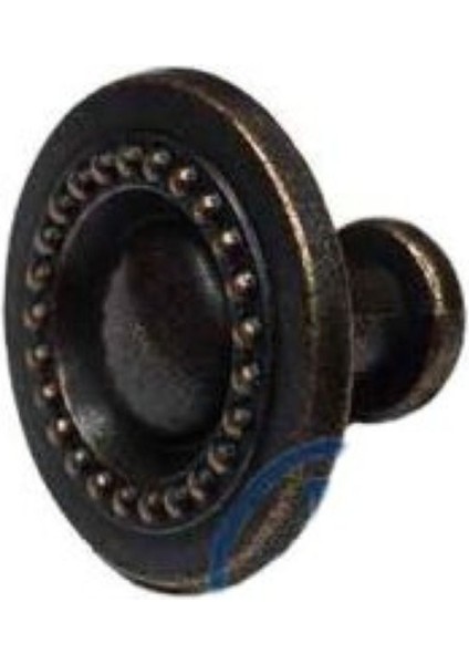 Dekoratif Zamak Düğme - 23X23MM, Eskitme, 1 Adet