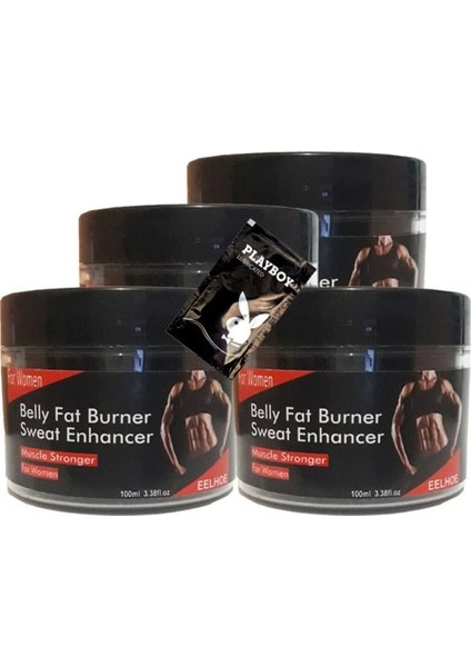 Eelhoe Belly Fatburner Sweat Enhancer Krem 100 ml x 4 Adet + Jel
