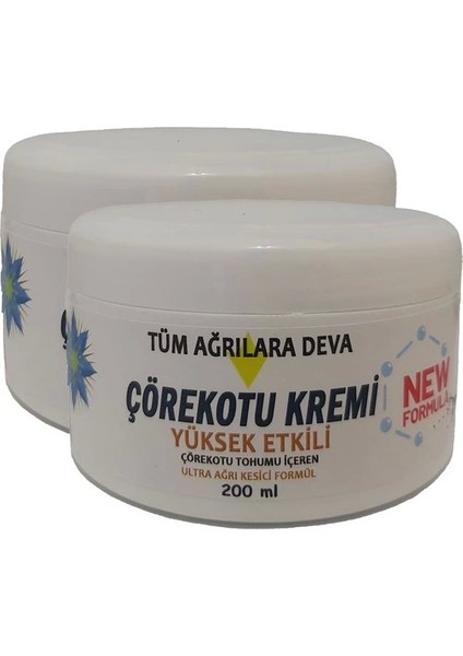 Corex Çörek Otu Kremi RIVERX:034 2X200 ml Büyük Boy Kremi / 2AD. Vücut Bakım Kremi