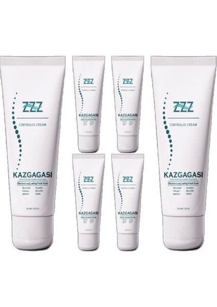 Zzz Kaz Gagası 6 Adet Özel Karışımlı Corydalis 100 ml Sırt Bel Kas Iskelet Kısmi Kullanım Kremi