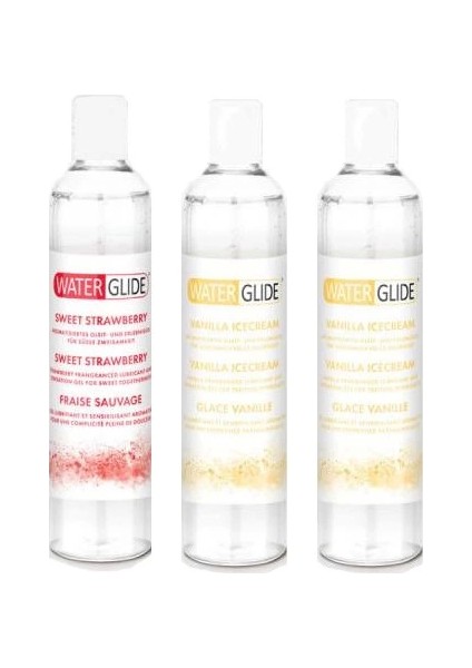 Sweet Strawberry Lubricant 400 ml Çilek Aromalı 1 Adet - Vanilla Icecream Lubricant 400 ml Vanilya Aromalı 2 Adet