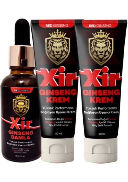Xir Cream 2 Adet Erkeğe 3 Farklı Özellikli Has Karışım Krem 50 ml + 1 Tane Xir Çiftlere Özel Canlandırıcı Içecek HAPG343