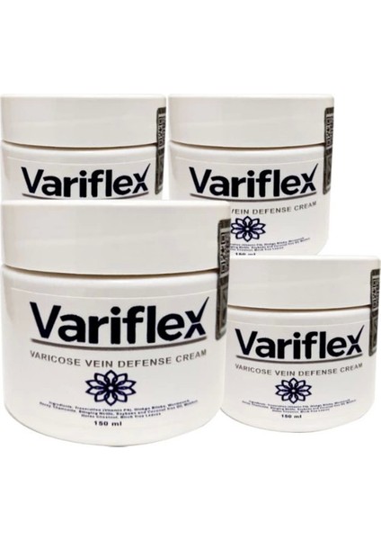Variflex HZNKS052 4 Tane 150 ml Varicosel Cream Büyük Boy Bacaklara Krem