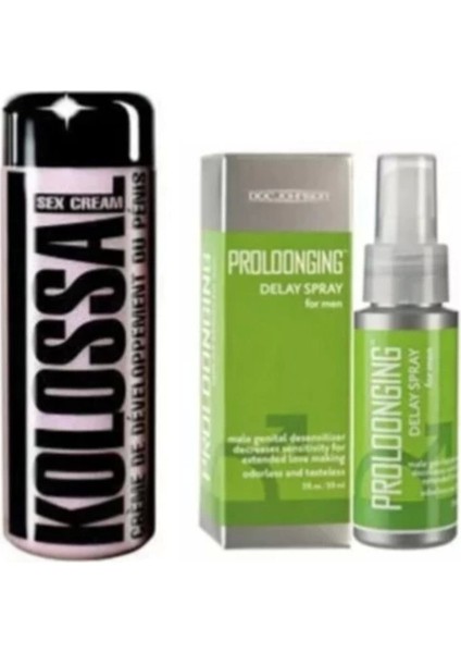 Proloongıng Sprey 59 Ml+Kolossal Krem 200 Ml-Erkeklere Özel 2 Li Paket