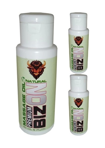Premium Bizonnare 60 ml Bizon 3 Kutu Masaj Yağı