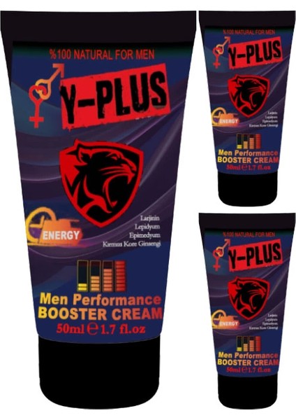 Y-Plus 50ML 3 Adet Erkekleri Sertleştirmeye Katılaştırmaya Ereksiyonlarına Krem, 000031KI : Krem, Paket-Gizli, 3lü