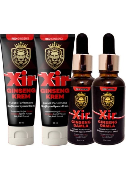 Xir Cream KOD:LSTG344 2 Adet Erkeğe 3 Farklı Özellikli Has Karışım Krem 50 ml + 2 Tane Xir Çiftlere Özel Canlandırıcı Içecek