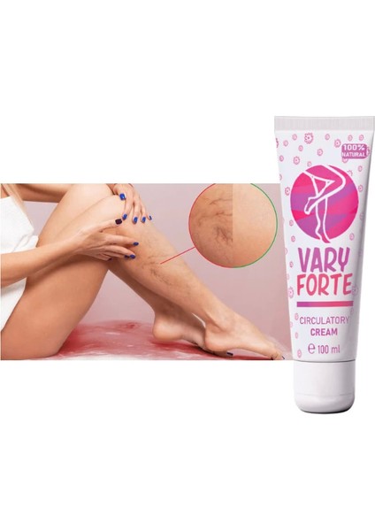 Vary Forte Tüp Krem 100 ml 2 Adet Yoğun Varislerinize Güçlü Tesirli Krem