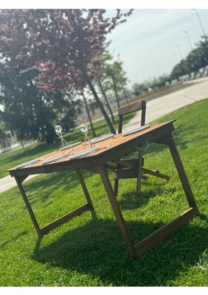 Livingstore Kamp Balkon ve Yemek Masası Özel Tasarım Masa –2 Kademe AYAKLI–KATLANABILIR–55X110 cm fırsatları